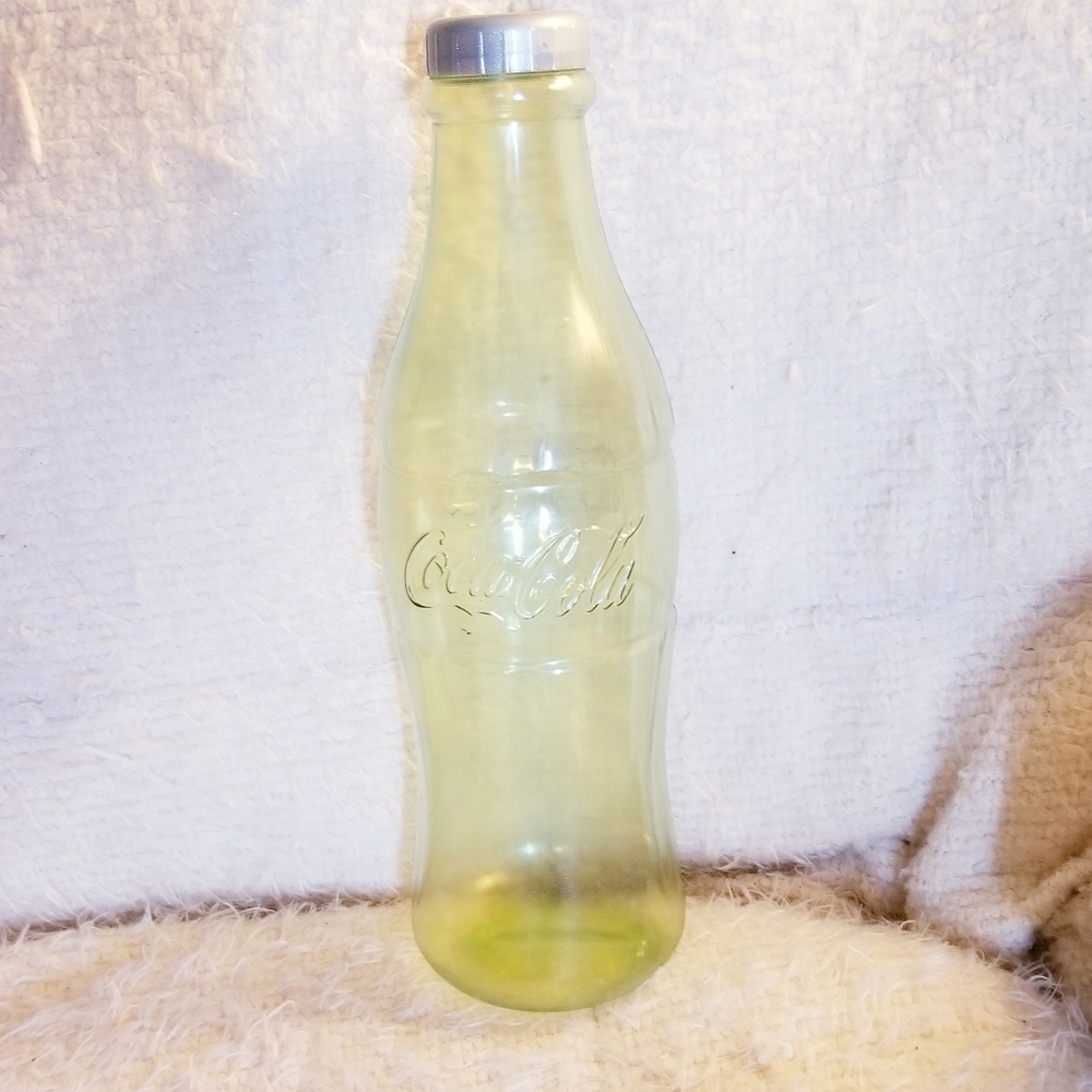 Coca-Cola Plastic Bottle Piggy Bank Vintage Coke Collectible